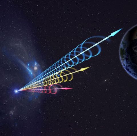 fast radio burst spirals toward earth