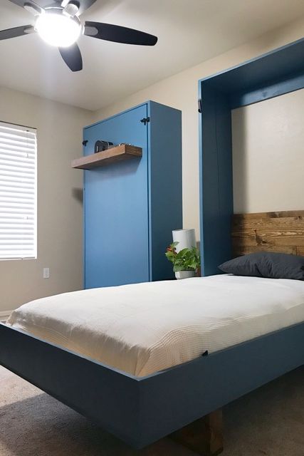 Diy Murphy Beds How To Build A Bed, Twin Size Horizontal Murphy Bed Plans