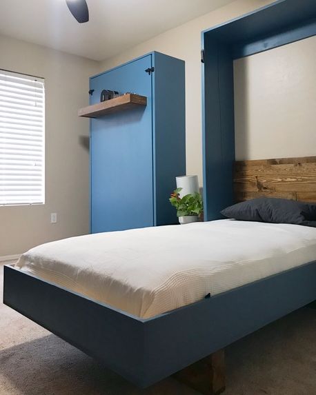 15 Diy Murphy Beds How To Build A, Twin Hideaway Bed Cabinet
