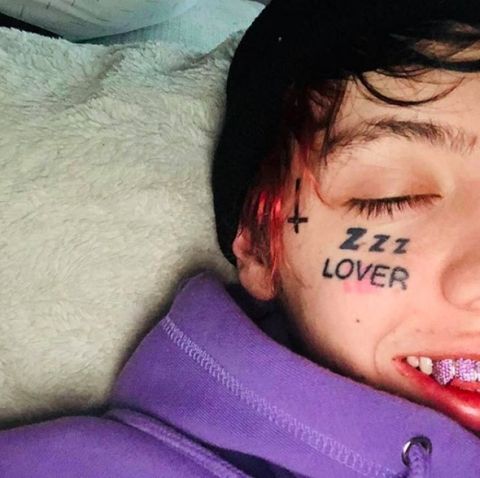 Lil Xan's Face Tattoo Meanings and Pictures - See Lil Xan's 11 Face Tattoos