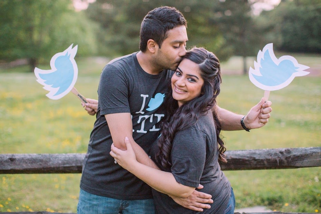 Twitter Themed Wedding Couple Who Met On Twitter   Twitter Pic2 1491941337 