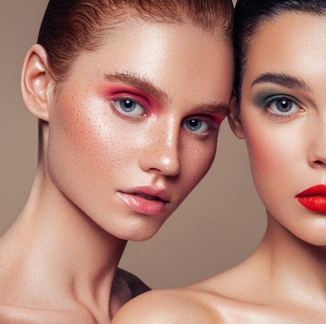 two beautiful girls with makeup