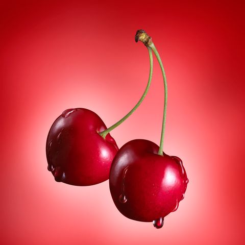 Two Cherries with drips