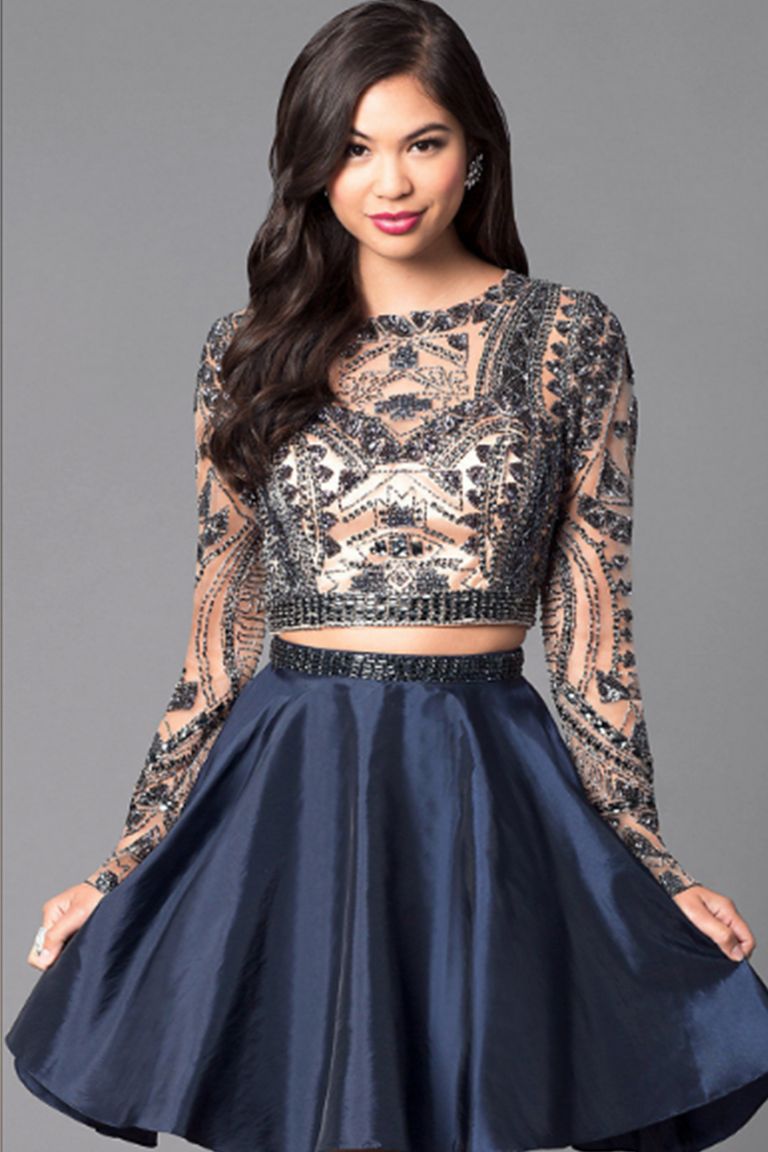 19 Best Two Piece Prom Dresses of 2018 Stylish Crop Top