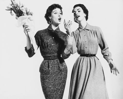 fashion shot, 1950s