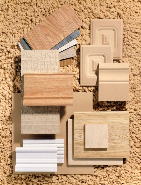 types of engineered composite wood shot on pulp