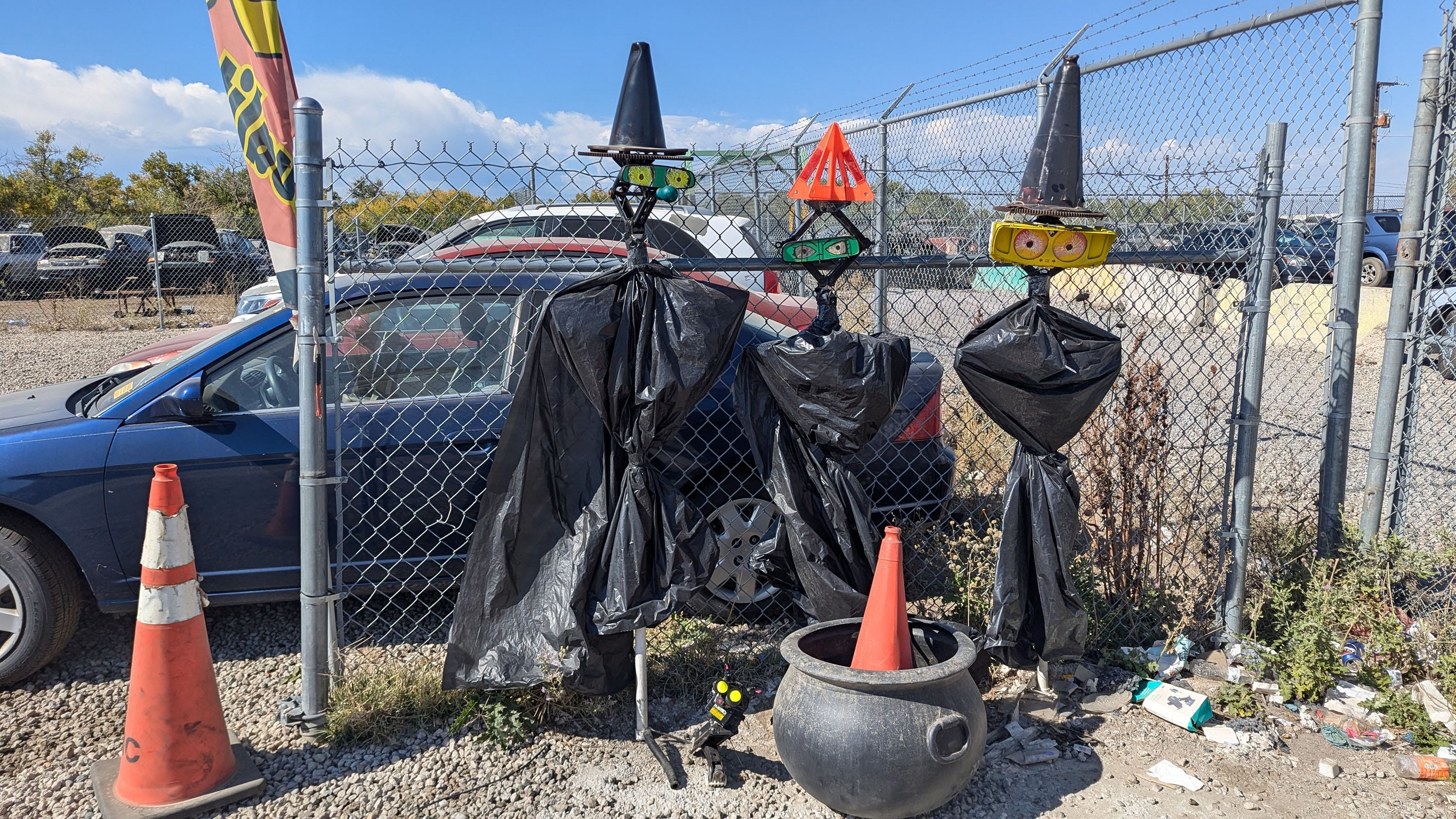 How to Celebrate Halloween at a Car Graveyard