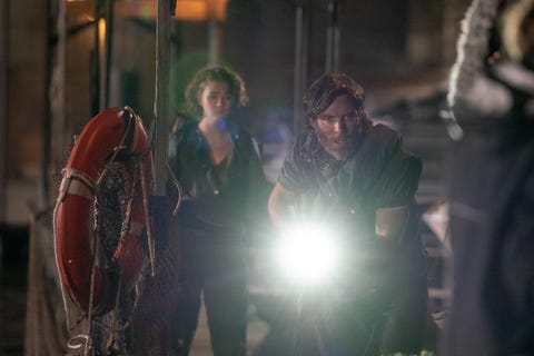 Millicent Simmonds and Cillian Murphy in A Quiet Place 2