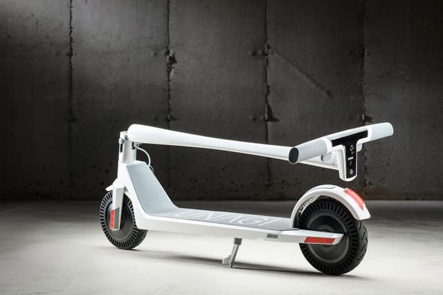 unagi white electric scooter