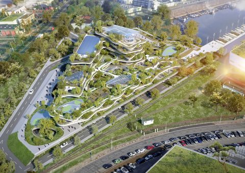 Semaphore, una utopía ecológica, edificio vderde y ciudad del futuro de Vincent Callebaut Architectures