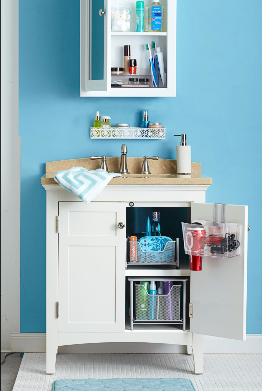 container store bathroom counter organizer