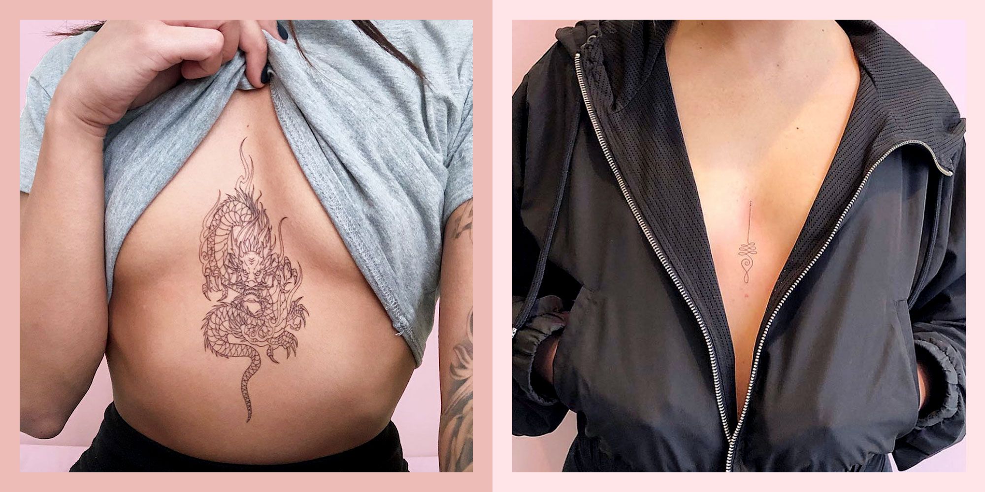 On tattoos women breast with their Boob Tattoos