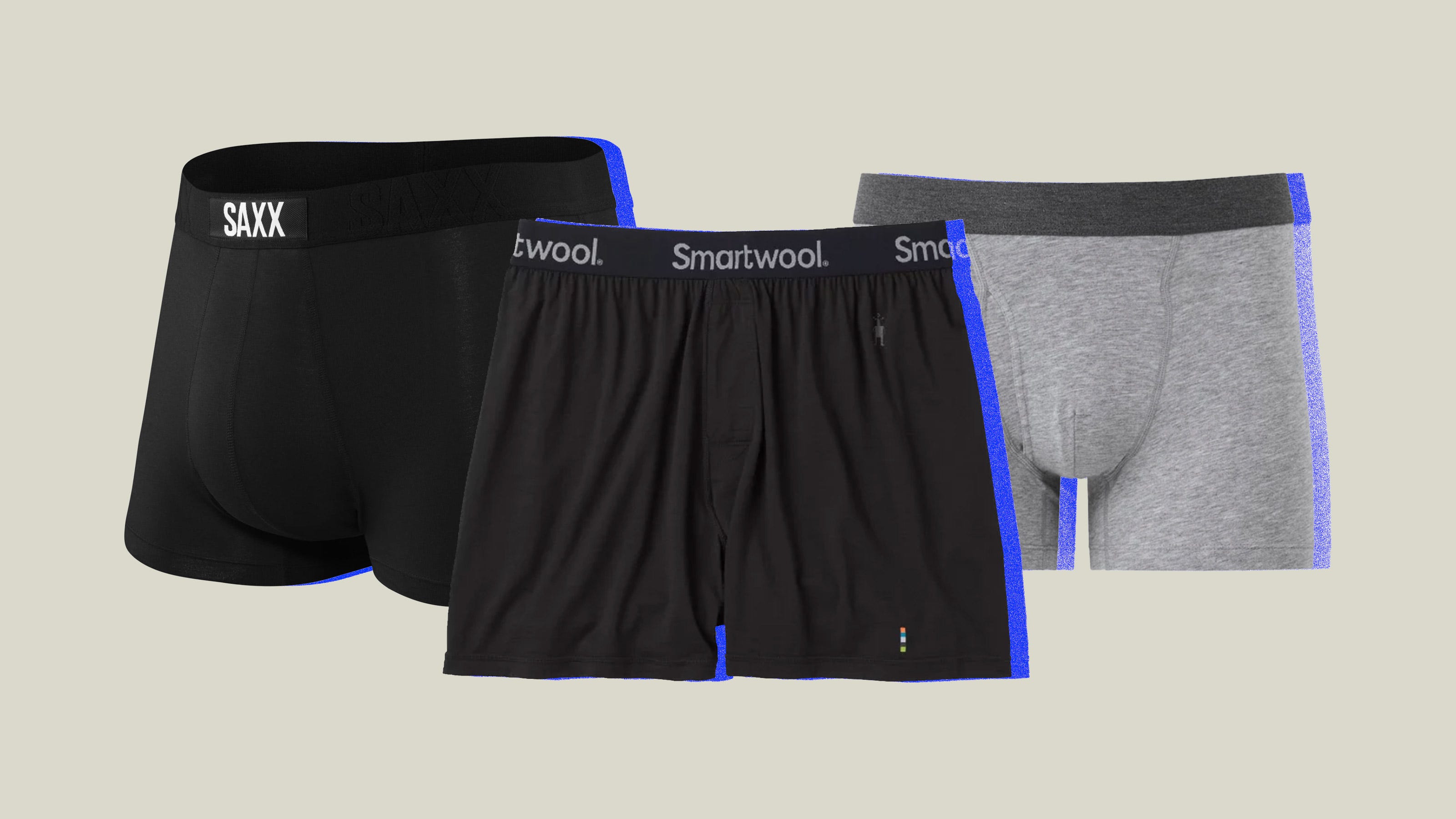 Rhodar Mens Breathable Soft Name Underwear Boxer Briefs 