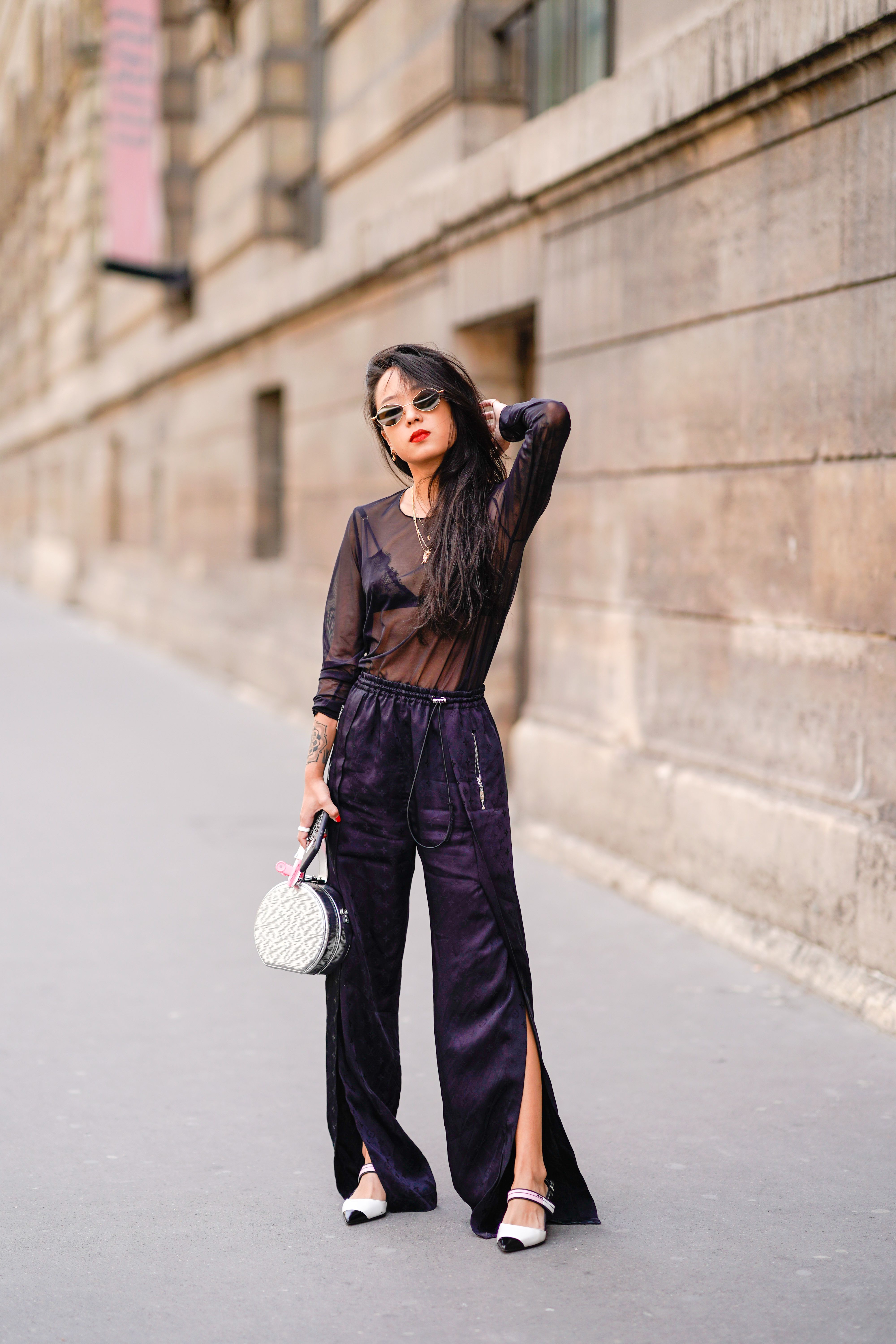 bralette with blazer