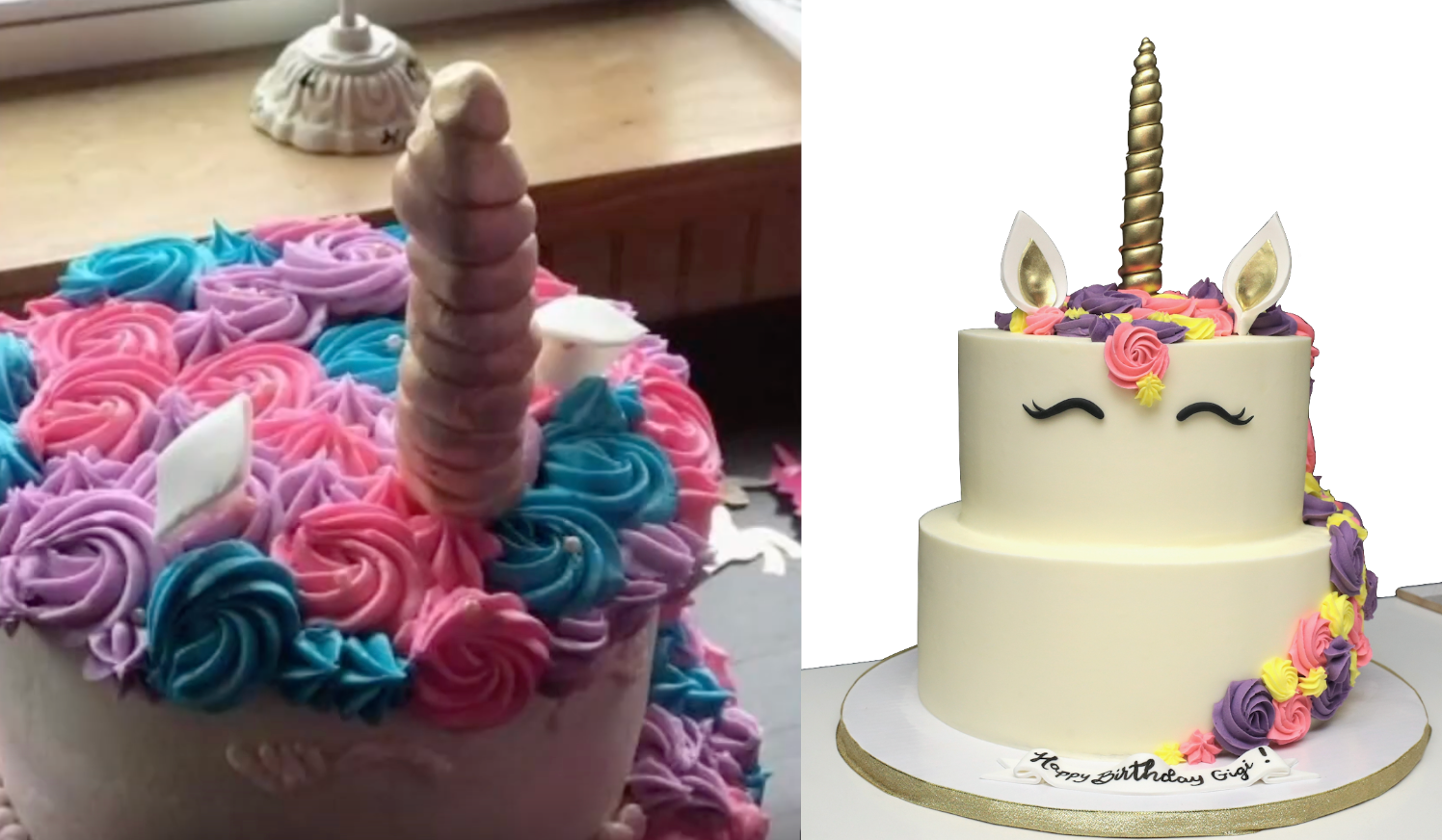 A Woman Ordered A Unicorn Cake For Her Daughter's Birthday And It Was An Epic Fail