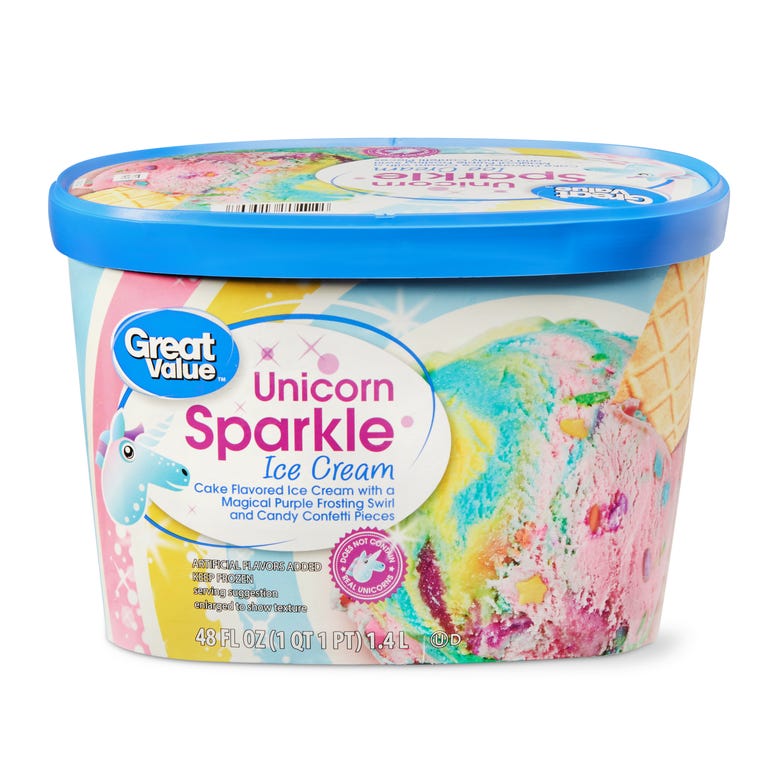 Walmart Now Sells Unicorn Sparkle Ice Cream