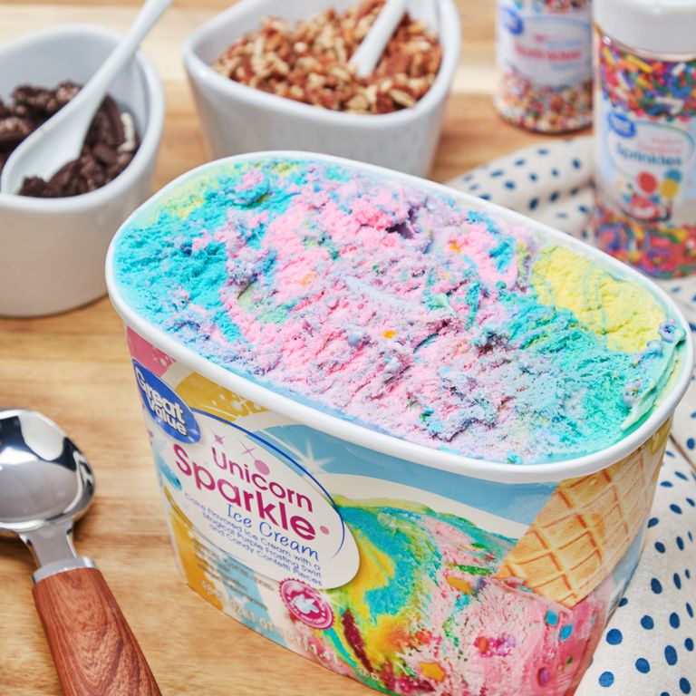Walmart Now Sells Unicorn  Sparkle Ice  Cream 