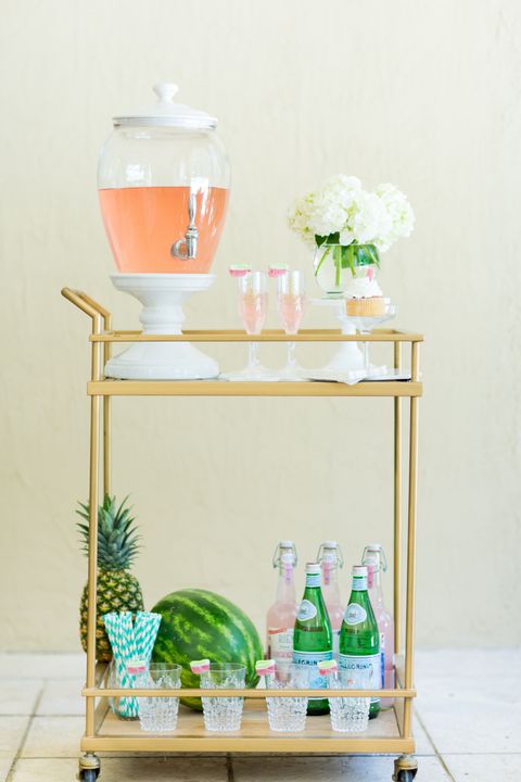 how to style a bar cart