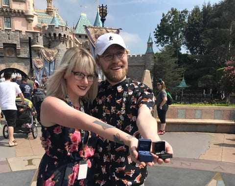 jesse tober and kasey donovan propose to each other at disneyland