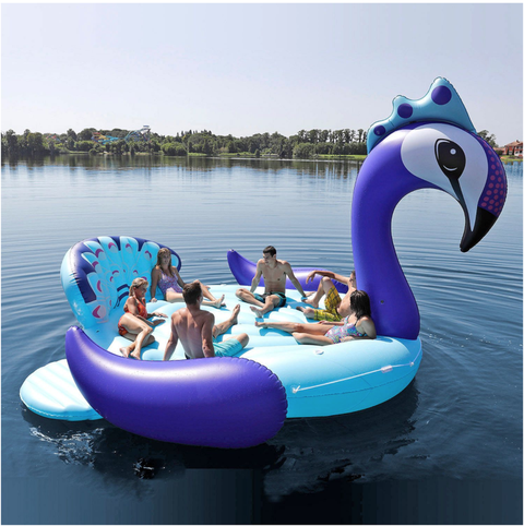 these party bird island floats are so giant they can fit
