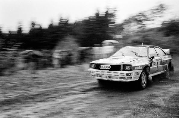 michele mouton, the french female world rally championship driver for audi ag, driving her audi quattro a1 in a rally in wales, uk, on saturday, october 15, 1983 photo by bryn coltongetty images