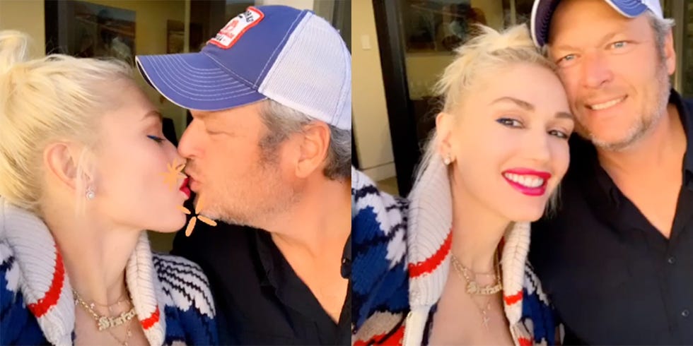 Gwen Stefani and Blake Shelton Went on a Romantic Camping Trip, and the Pictures Are So Cute
