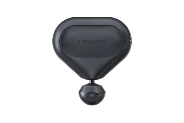 theragun mini massage apparaat in zwart
