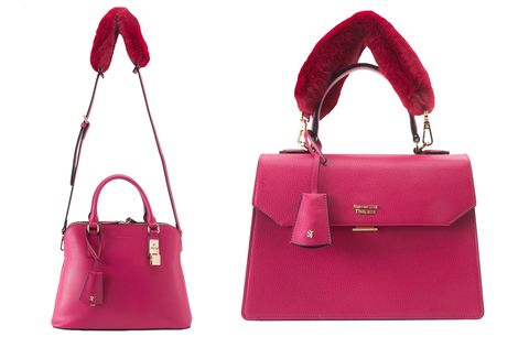 Handbag, Bag, Red, Pink, Fashion accessory, Shoulder bag, Product, Magenta, Purple, Fashion, 