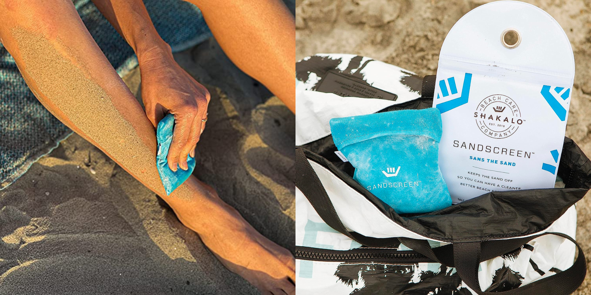 This Genius 'Sandscreen' Keeps Sand Off Your Skin During Beach Days