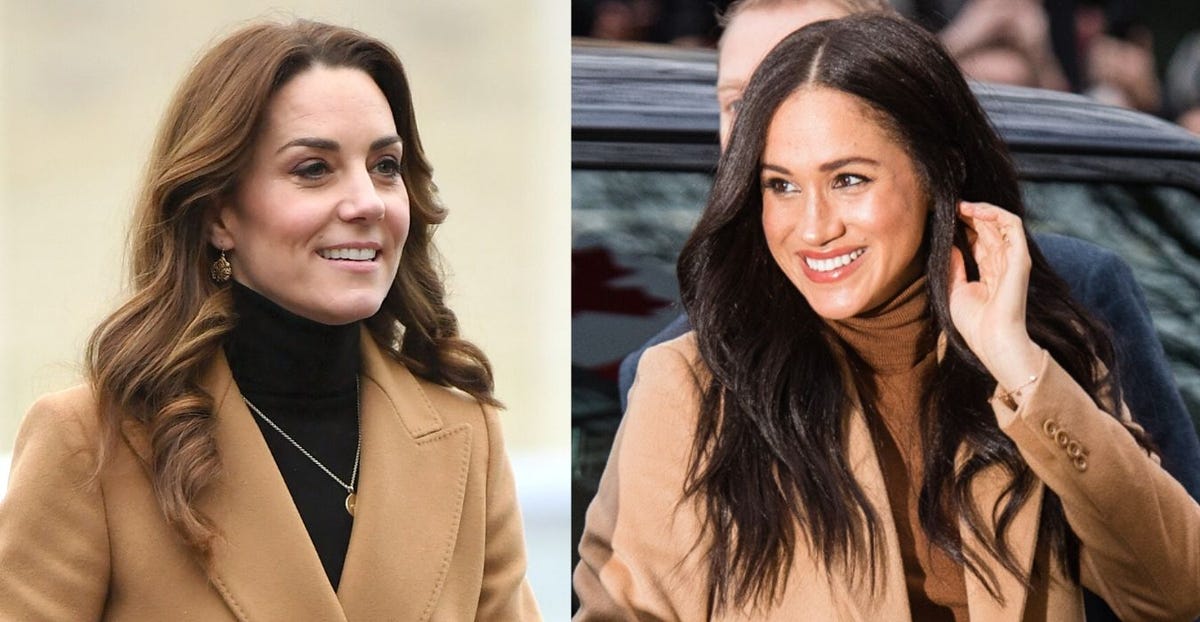 Kate Middleton wears camel coat like Meghan Markle