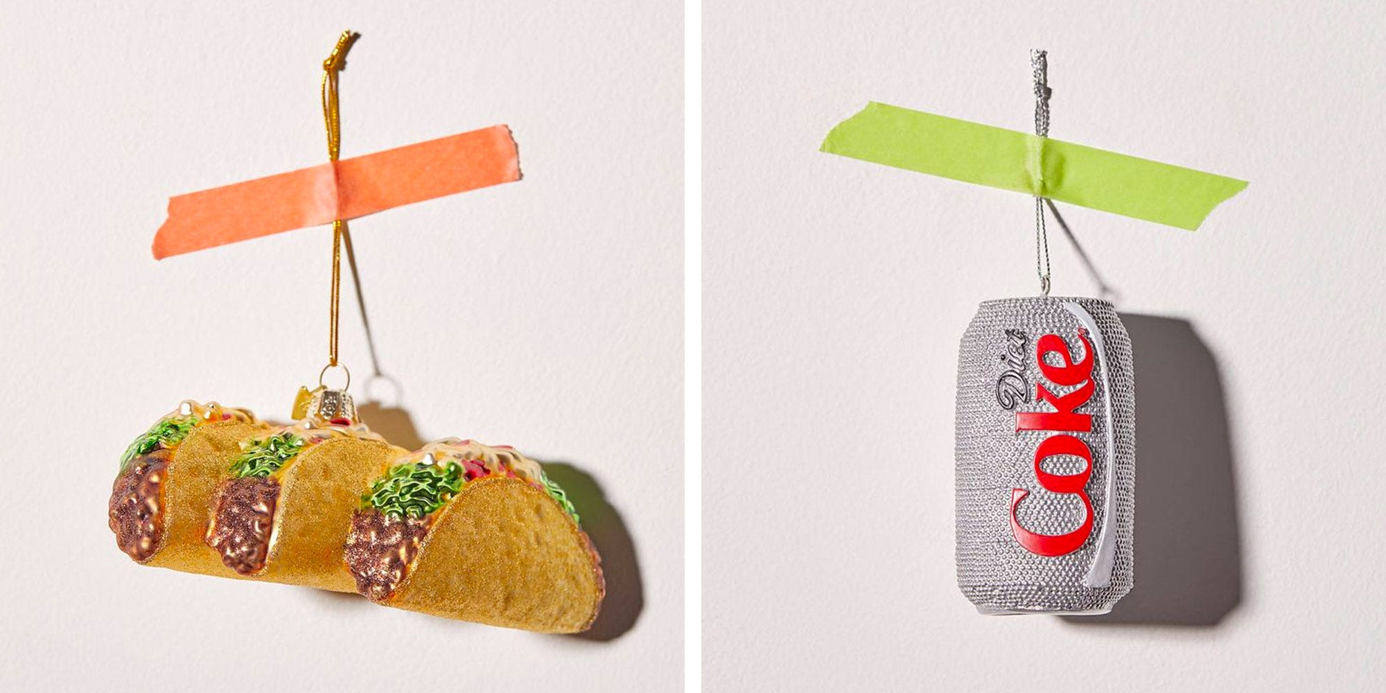 Urban Outfitters Is Selling Taco, Diet Coke, And Ramen-Shaped Christmas Ornaments This Year