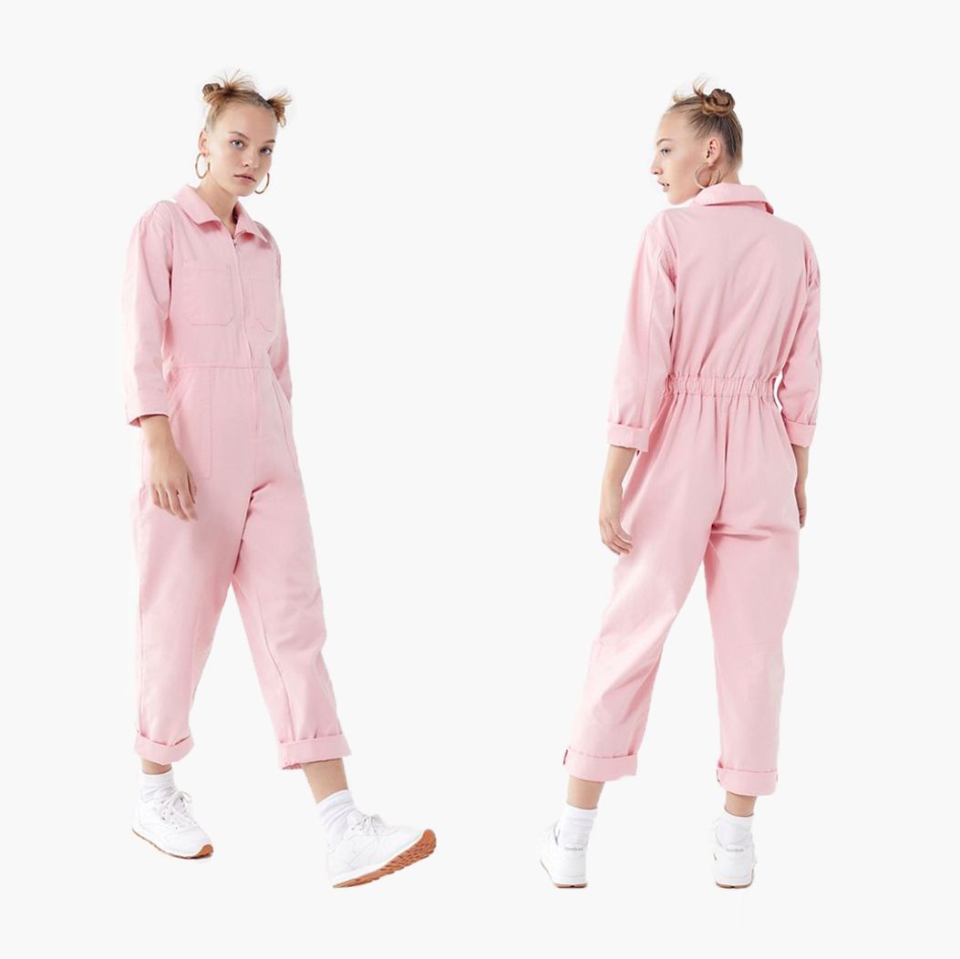 pink glossier jumpsuit