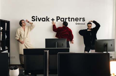 Three members of Sivak Architects of Ukraine