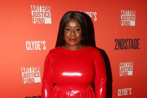 Uzo Aduba pictured on the opening night of Clyde's on Broadway