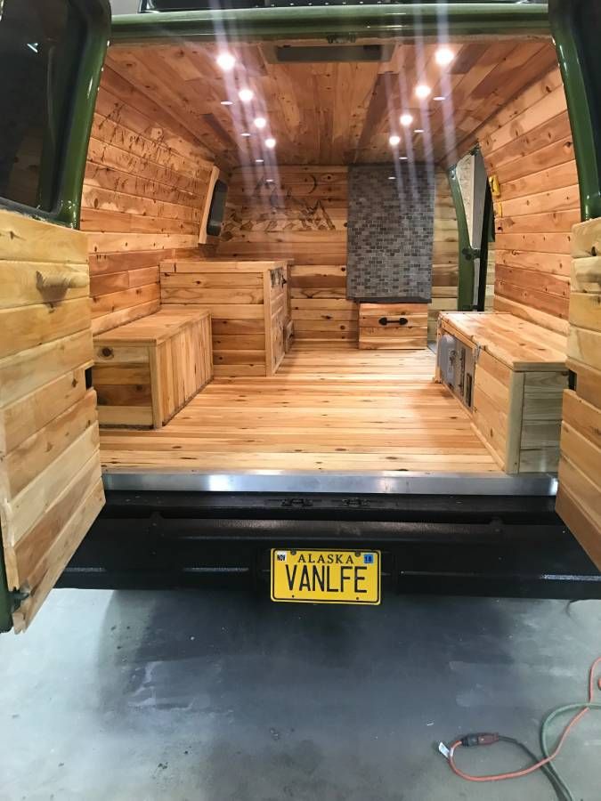 This Custom Ford Camper Van Has a Sauna Trailer