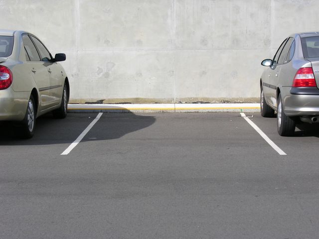 vacant car parking space