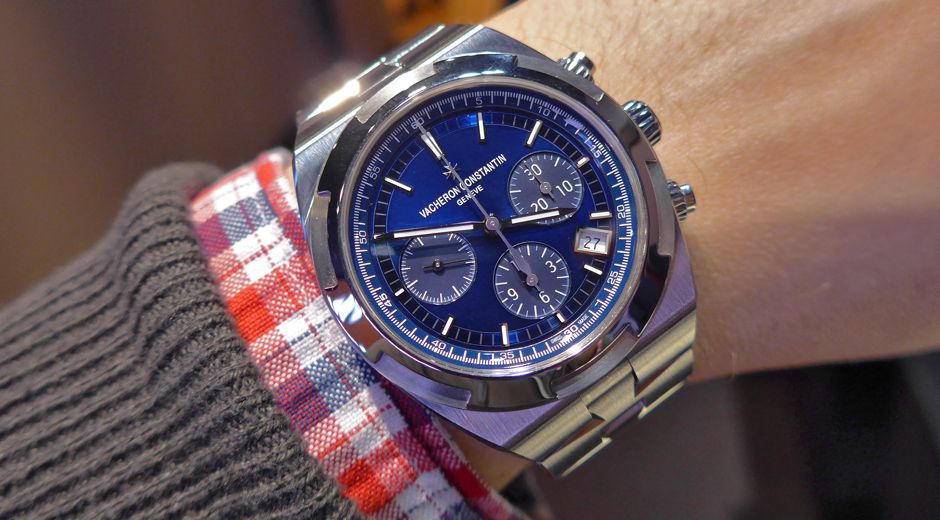 vacheron constantin overseas chronograph blue dial