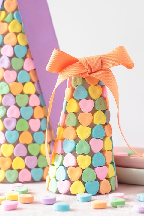 valentine candy heart centerpieces