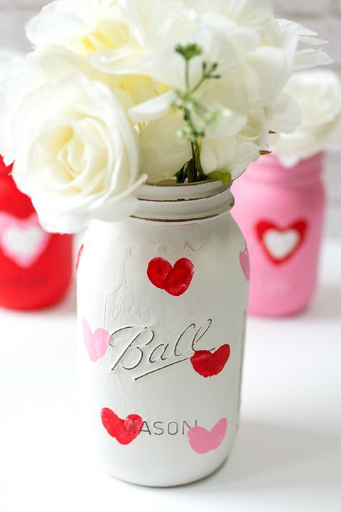 mason jar vase valentines day crafts