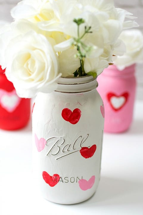 mason jar vase valentines day crafts