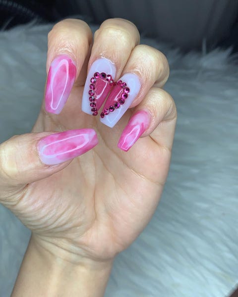 valentine nail designs heart