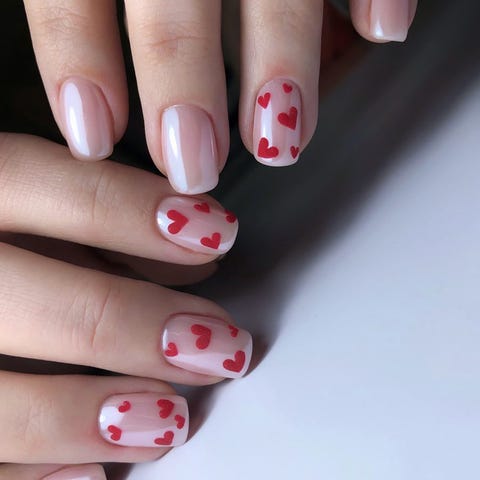valentine nail designs hearts