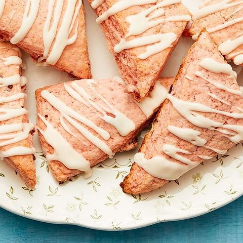 strawberries and cream scones