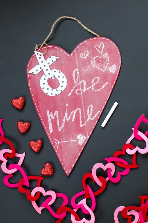 valentine's day chalkboard
