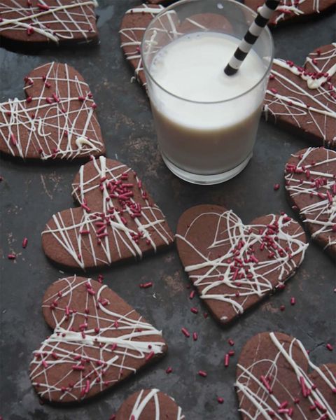 valentines day brownie roll out cookies
