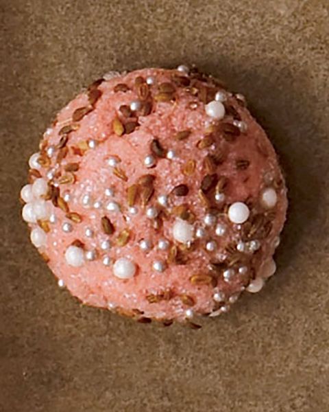 pink sparkle dome cookie