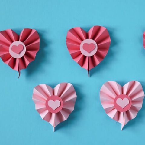 valentine's day craft ideas paper rosette hearts