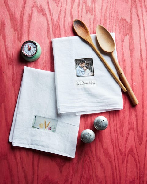 valentines dish towels