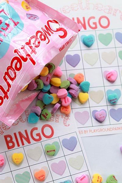 Heart bingo sign up signs