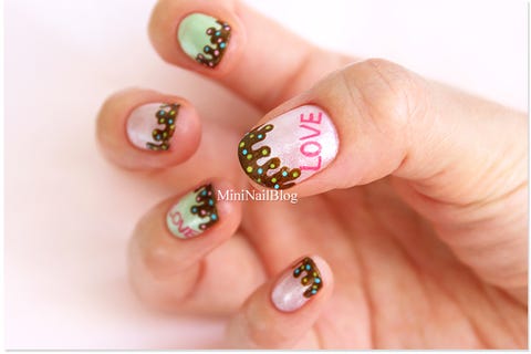 valentines day nail designs chocolate